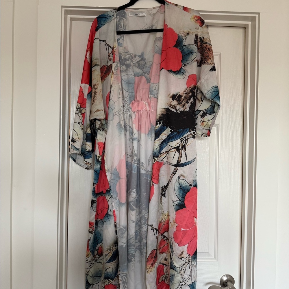 Subtle Luxury Sheer Floral Wrap